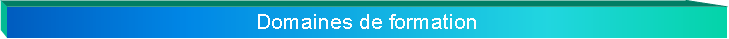 Zone de Texte: Domaines de formation